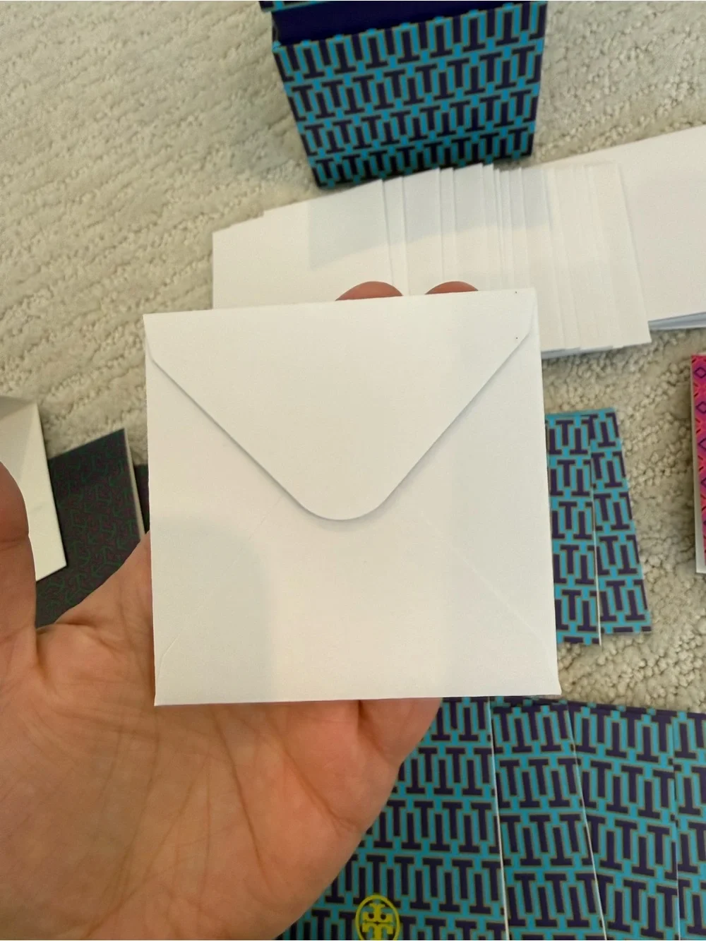 Tory Burch mini note card set of 24 new never used